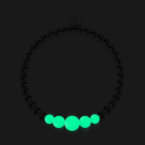 Citron vert | Argent | Bracelet d'expression en céramique Lumos